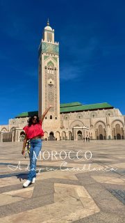CASABLANCA • MOROCCO 
.
.
.
#🇲🇦 #beyondpages #morocco #lifeisbeautiful #liveyourlife #travel #hassan2mosque  #thingstodoinmorocco #thingstodoincasablanca #browngirlstravelling  #travelblogger #traveldiaries #desigirl